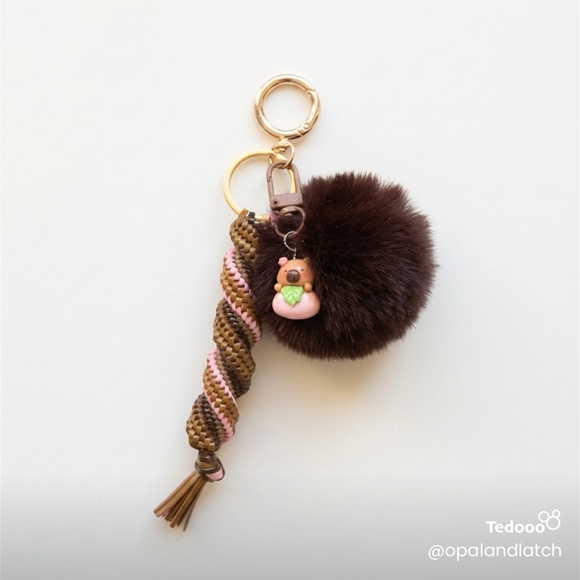 Capybara Cutie Charm Keychain (Custom Order) - Picture 2 of 4